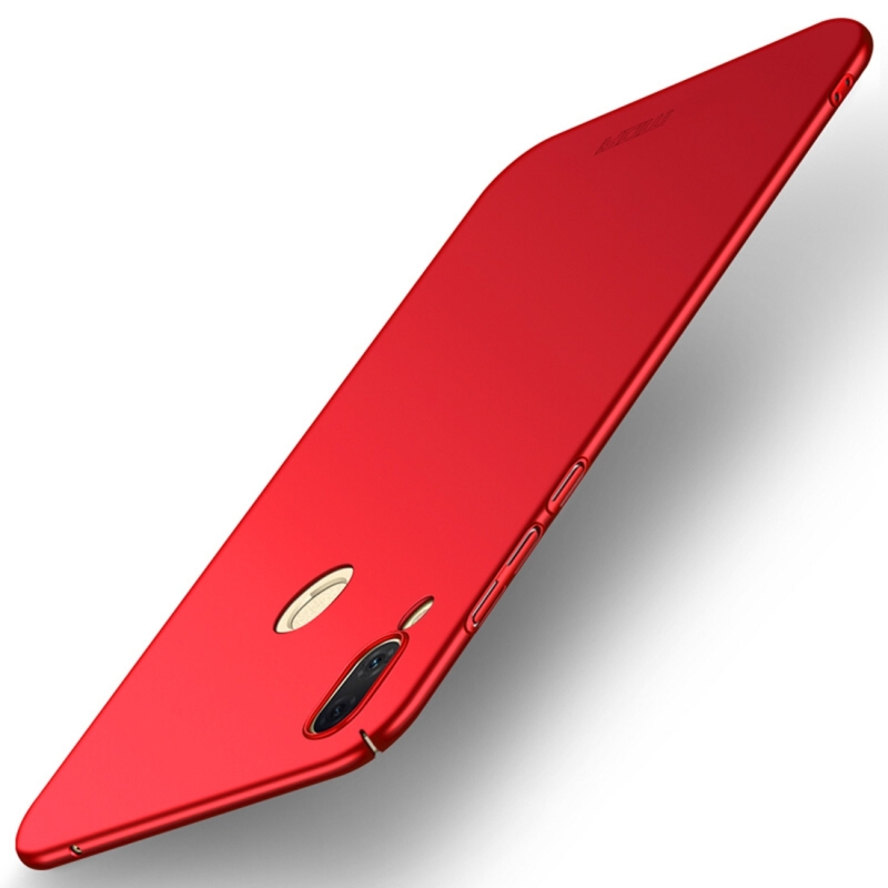 MOFI Frosted PC ultra-dunne rand volledig verpakt beschermende terug Case voor Huawei Honor Play (rood)