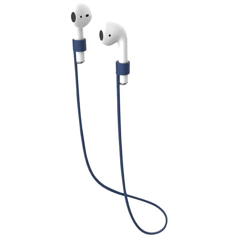 Bluetooth oortelefoon silicone anti-lost Rope voor Huawei draadloze oortelefoon (donkerblauw)