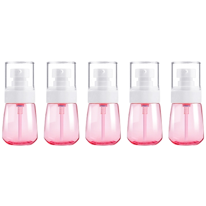 5 STKS reizen plastic flessen lekvrije draagbare reisaccessoires kleine flessen containers 30ml (roze)