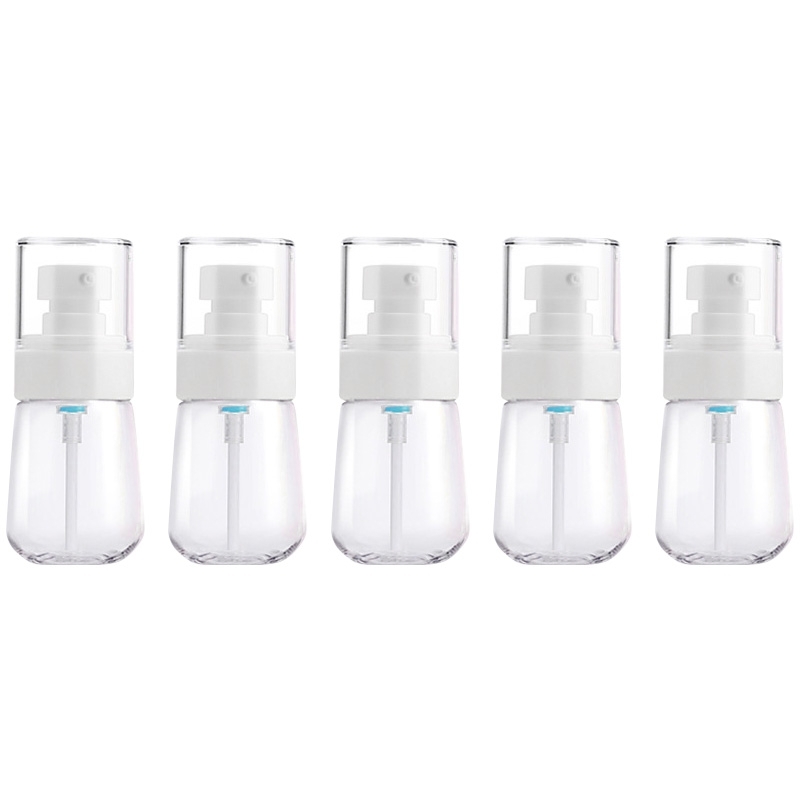 5 STKS reizen plastic flessen lekvrije draagbare reisaccessoires kleine flessen containers 30ml (transparant)
