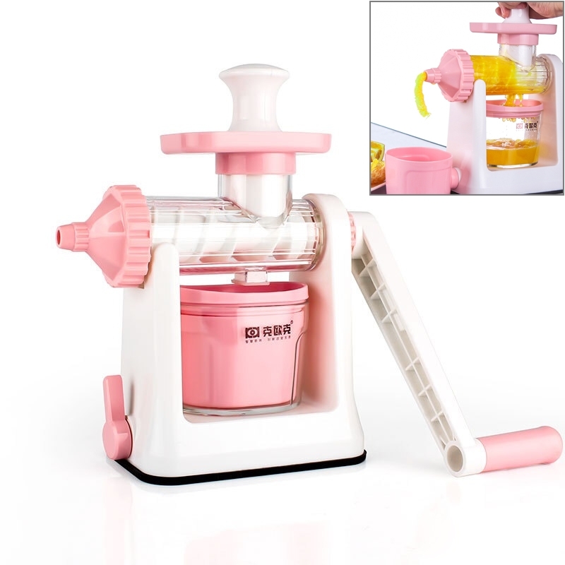 D598 Huishoudelijke ABS handmatige SAP Cup Squeezer Fruit ruimers (roze)