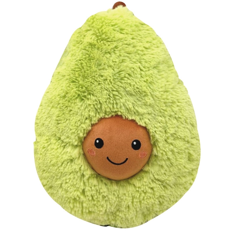 Lang pluche cartoon avocado vorm kussen kussen pluche speelgoed hoogte: 12cm