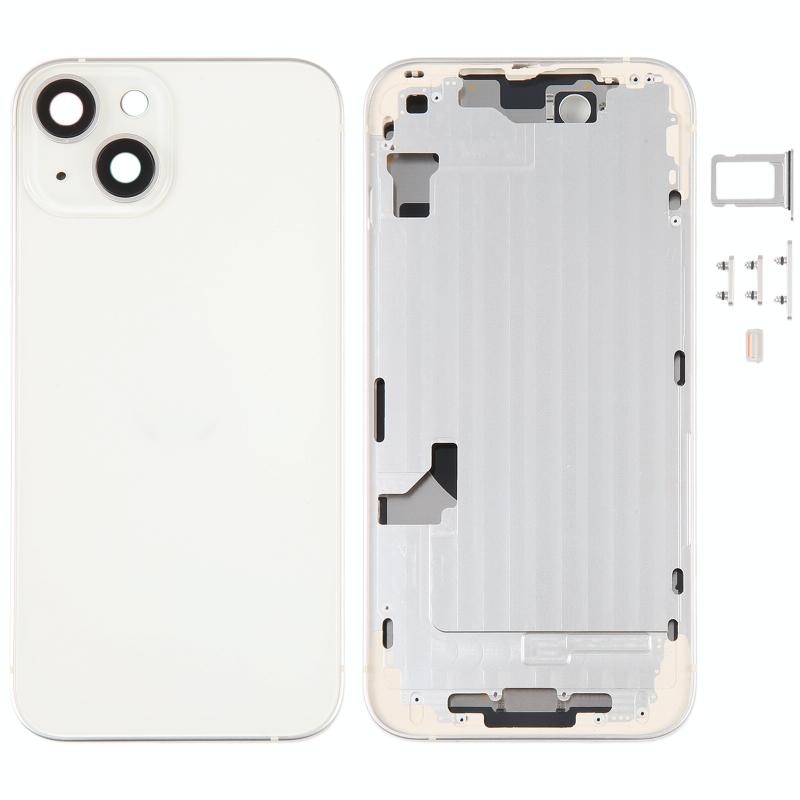 Voor iPhone 14 batterij achterkant met middelste frame / zijtoetsen