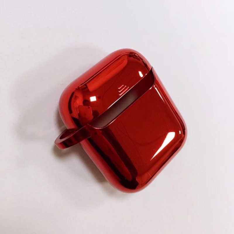 Galvaniseren TPU Case voor Apple AirPods 1/2 (rood)