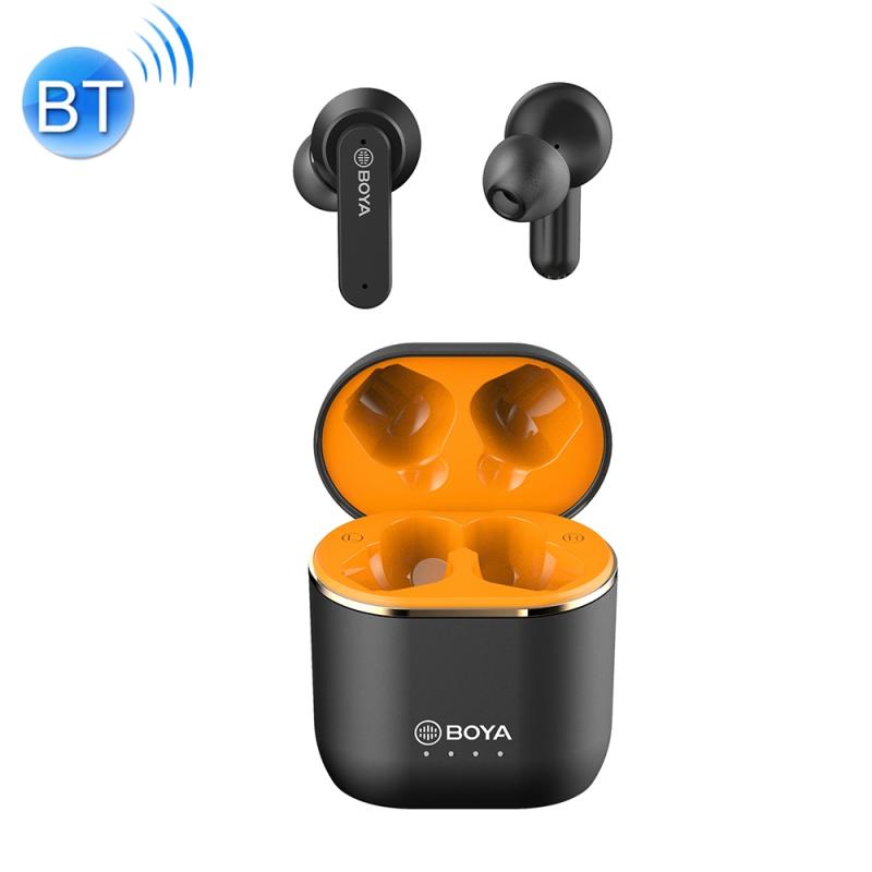 Boya By-AP4 True Wireless In-Ear Stereo Hoofdtelefoon Bluetooth 5.0 Oortelefoons (Zwart)