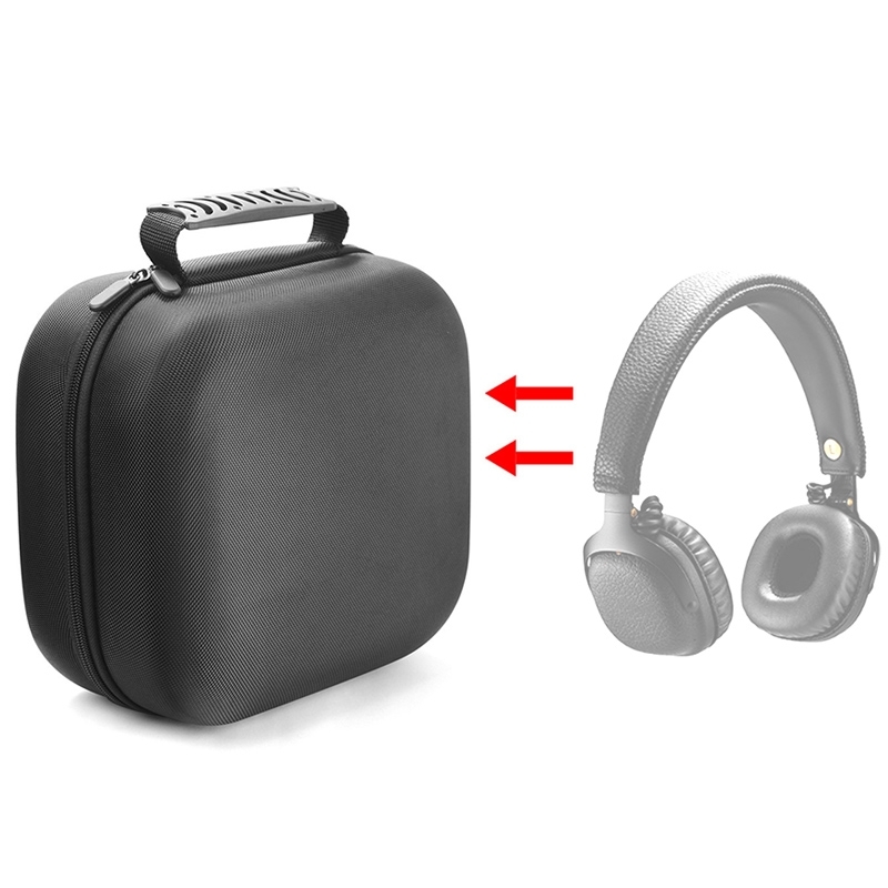Draagbare Bluetooth hoofdtelefoon opslag bescherming tas voor Marshall Mid grootte: 28 x 22 5 x 13cm