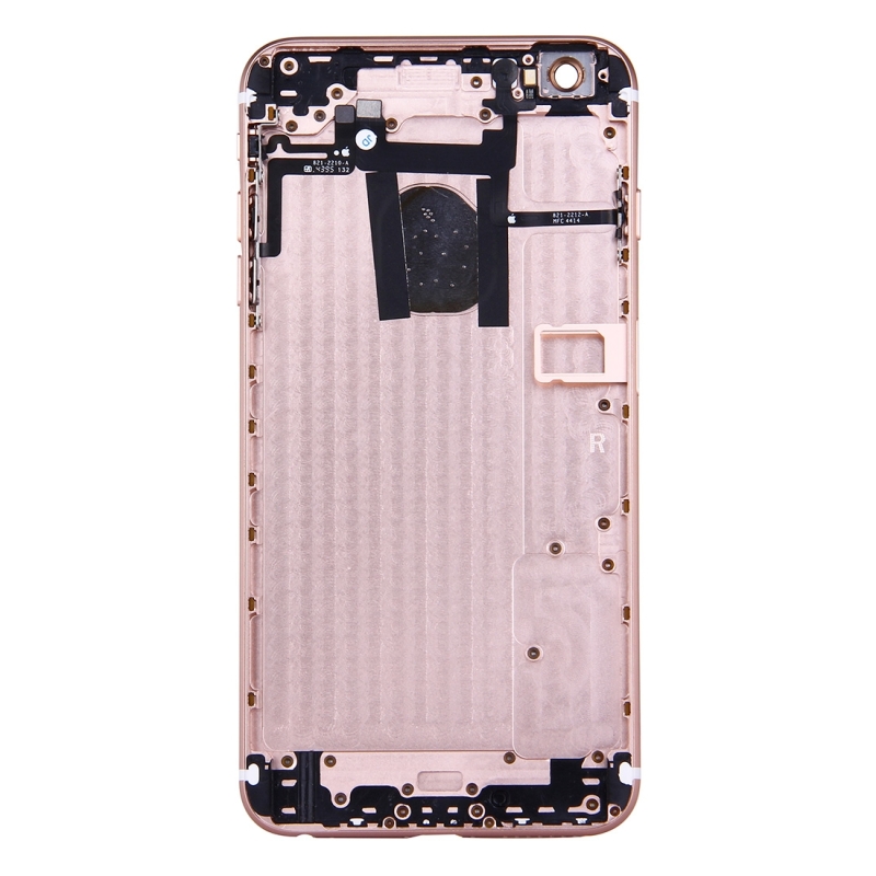 Plus Full housing backcover met Power knop & Volume knop Flex kabel voor iPhone 6 (Rose goud)