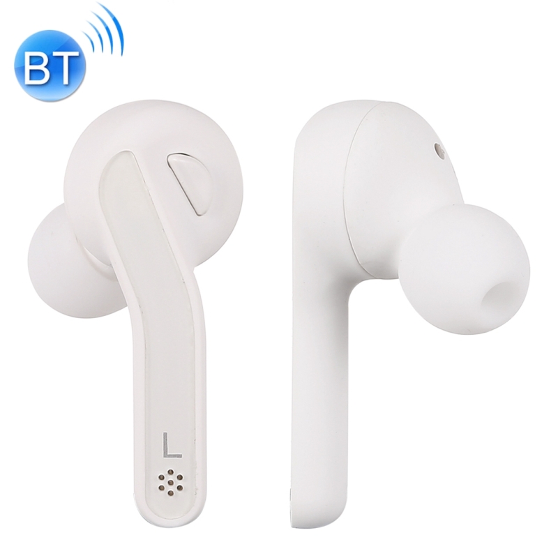 T-88 TWS Bluetooth V 5.0 draadloze stereo koptelefoon met magnetische Oplaaddoos (wit)