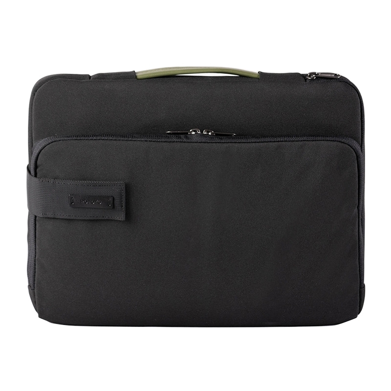 POFOKO E550 13 3 inch draagbare waterproof polyester laptop handtas met koffer riem (zwart)