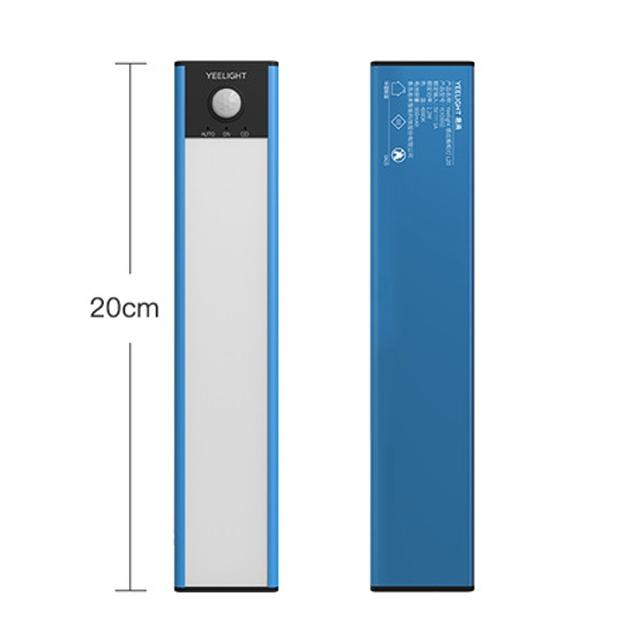 20cm originele Xiaomi YEELIGHT LED Smart Human Motion Sensor Light Bar oplaadbare garderobe kabinet gang wandlampen (blauw)