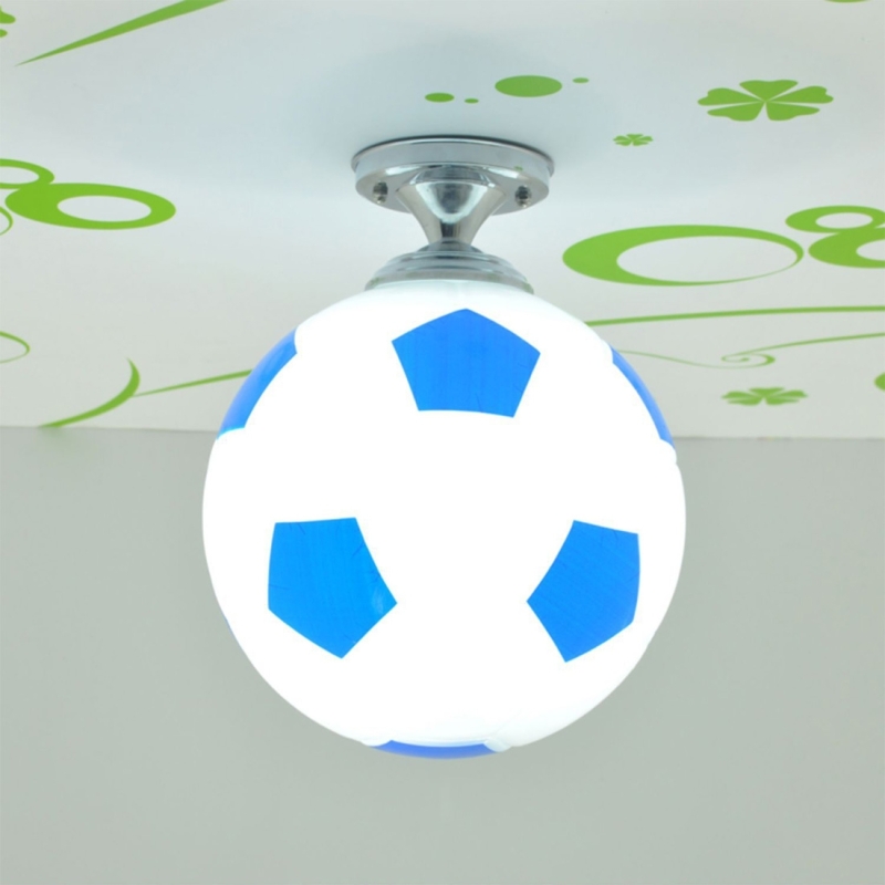Creative Living Room Restaurant Cafe Football Vorm LED Lamp Dome Licht, Diameter: 20cm (Blauw)