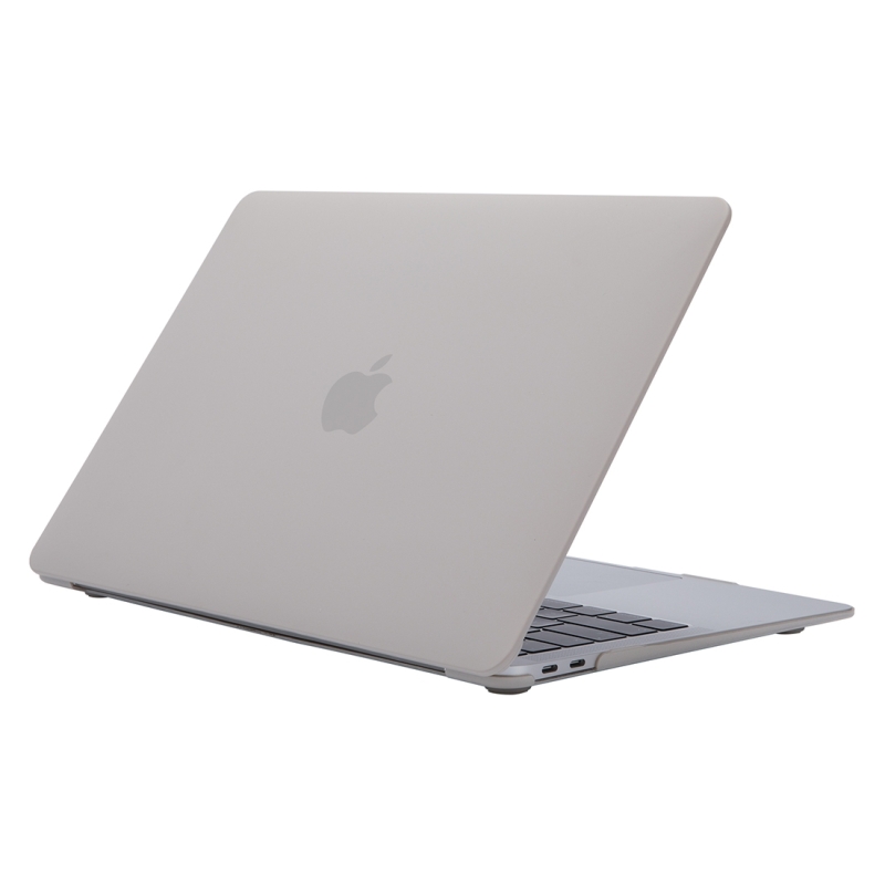 Crème stijl laptop plastic beschermende case voor MacBook Pro 13 3 inch (2019) (lichtgrijs)
