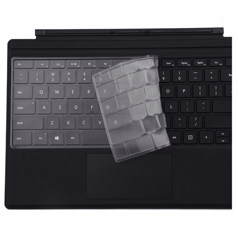 Tablet TPU waterdicht stofdicht transparant toetsenbord beschermfolie voor Microsoft Surface Pro 6/5/4