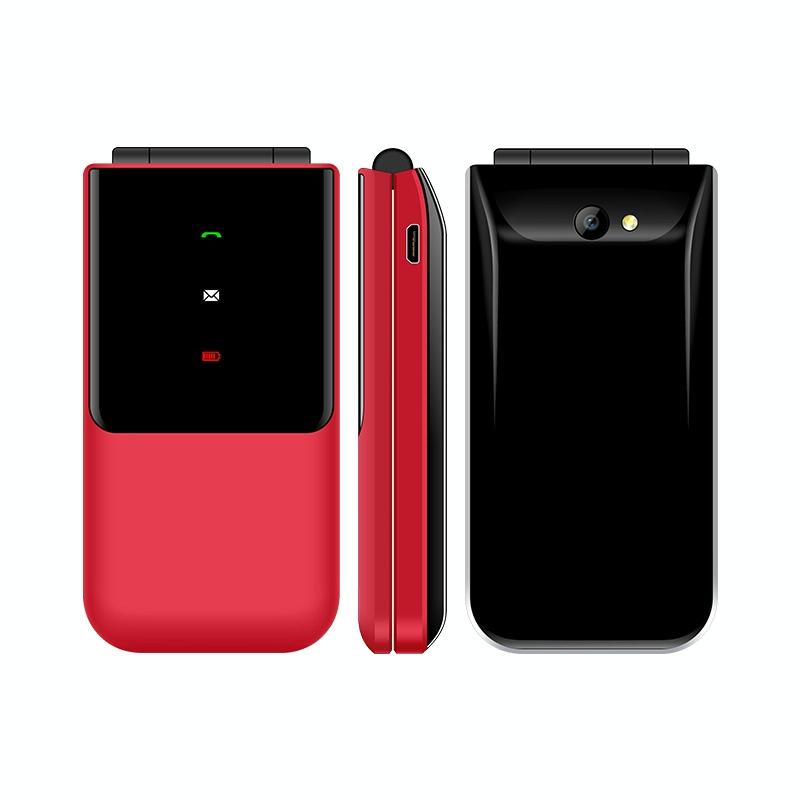 Uniwa f2720 flip phone 1.77 inch SC6531E steun Bluetooth FM GSM Dual Sim