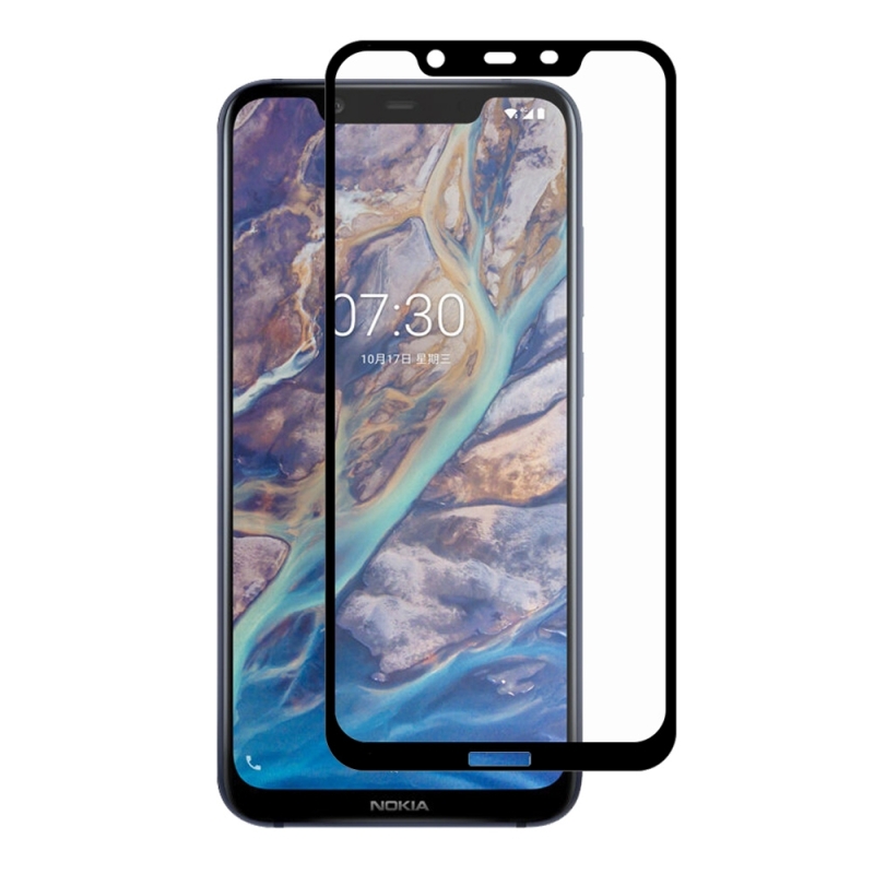 ENKAY Hat-prince Full Glue 0.26mm 9H 2.5D Tempered Glass Film for Nokia 8.1 / Nokia X7