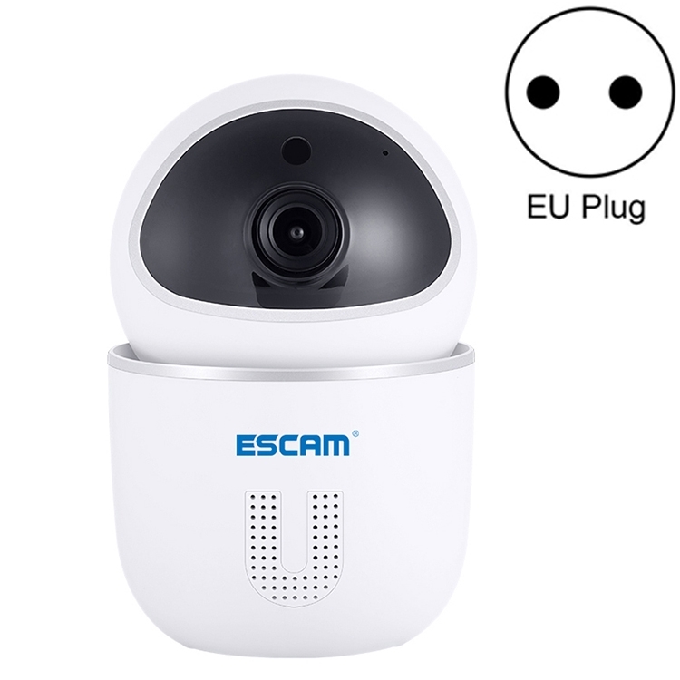 ESCAM QF009 H. 264 1080P 355 graad panoramische WIFI IP camera met EU-stekker