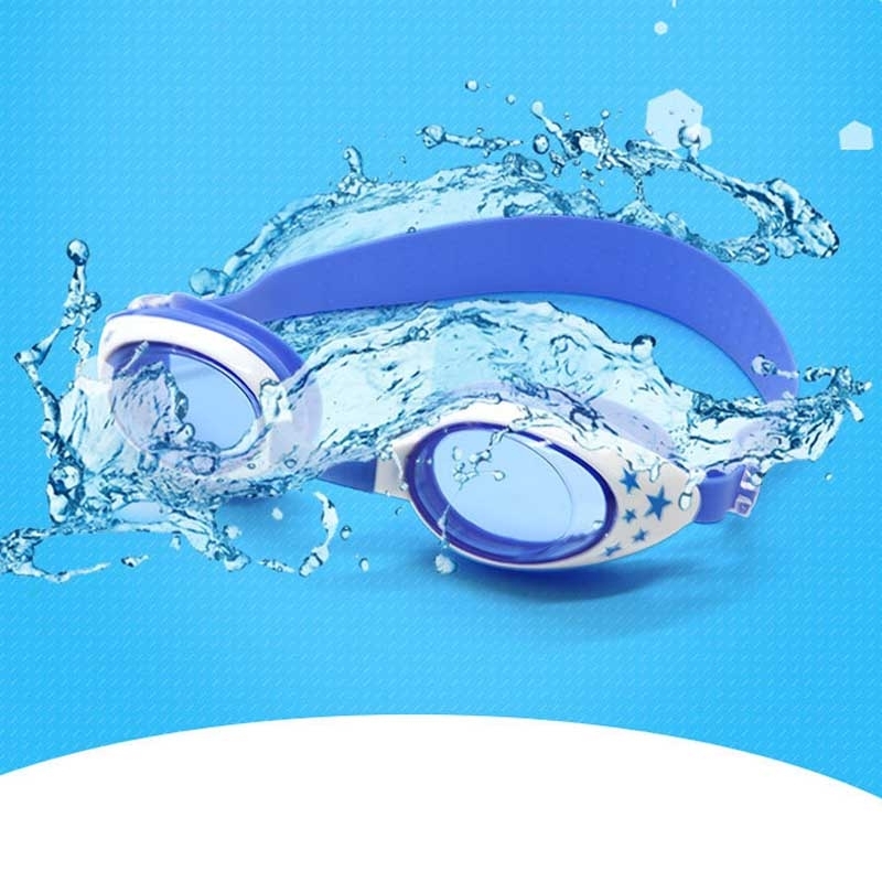 Sterpatroon anti-mist siliconen zwemmen Goggles met oordopjes voor Children(Pink)