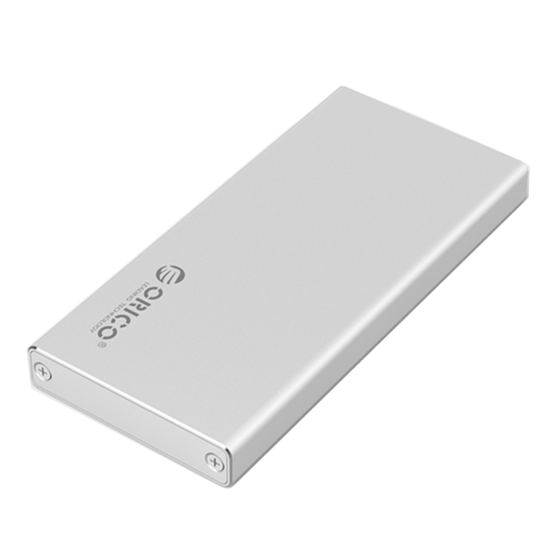 ORICO MSA-U3 USB3.0 Mirco-B aluminium externe behuizing harddisk opbergbox voor 50 x 30 mm M-SATA SSD(Silver)