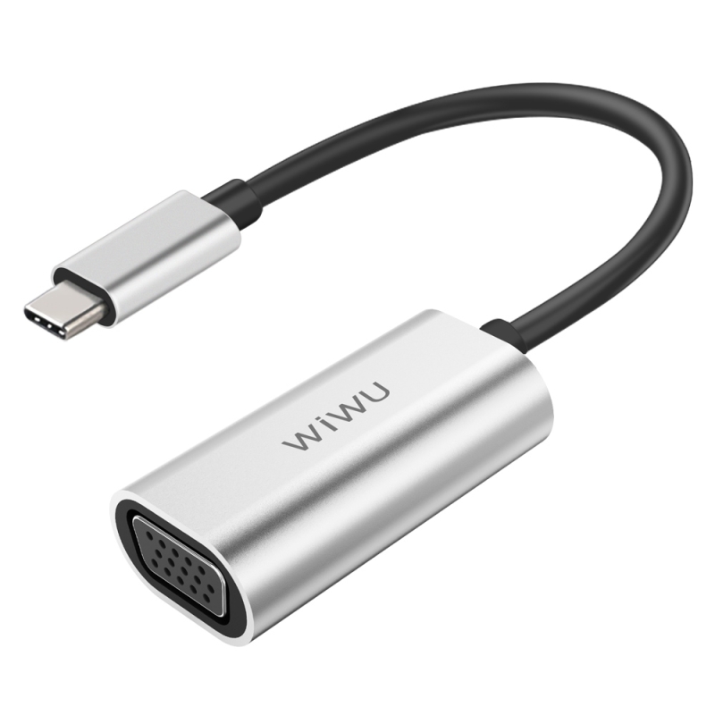 WIWU alpha USB-C/type-C naar VGA hub lengte: 110mm