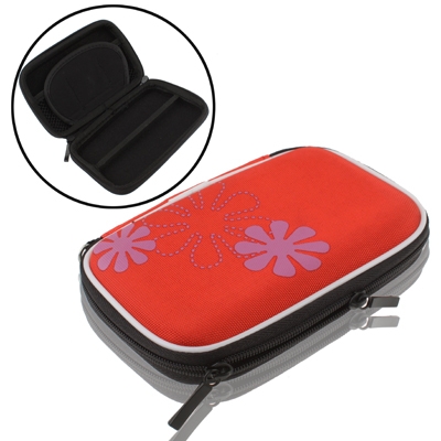 Universele tas voor digitale camera GPS NDS NDS Lite grootte: 135x80x25mm (rood)