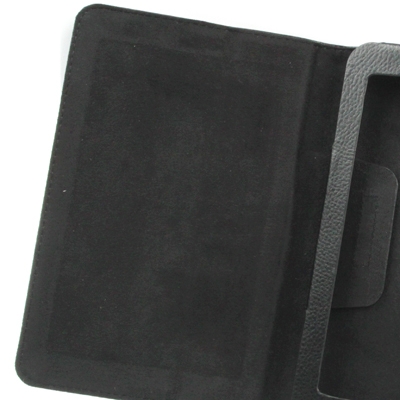 lederen hoesje met houder voor Samsung Galaxy Tab 2 (7.0) / P3100 (zwart)