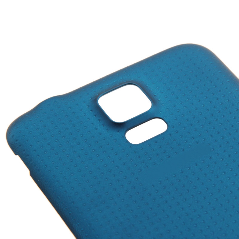 Originele kunststof materiaal batterij deur Cover met waterdichte functie voor Galaxy S5 huisvesting / G900 (blauw)