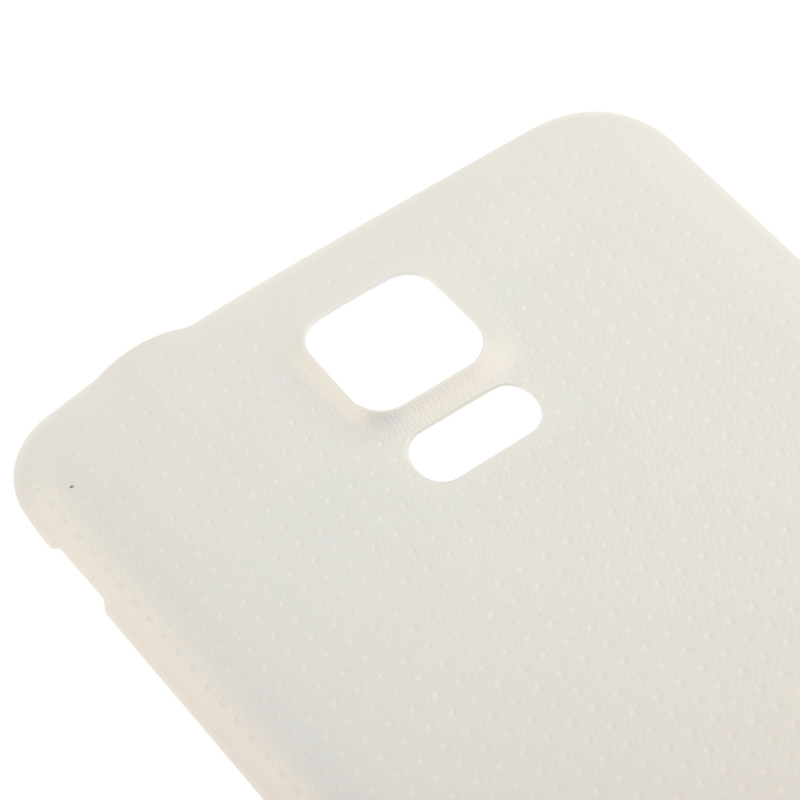Originele kunststof materiaal batterij deur Cover met waterdichte functie voor Galaxy S5 huisvesting / G900(White)