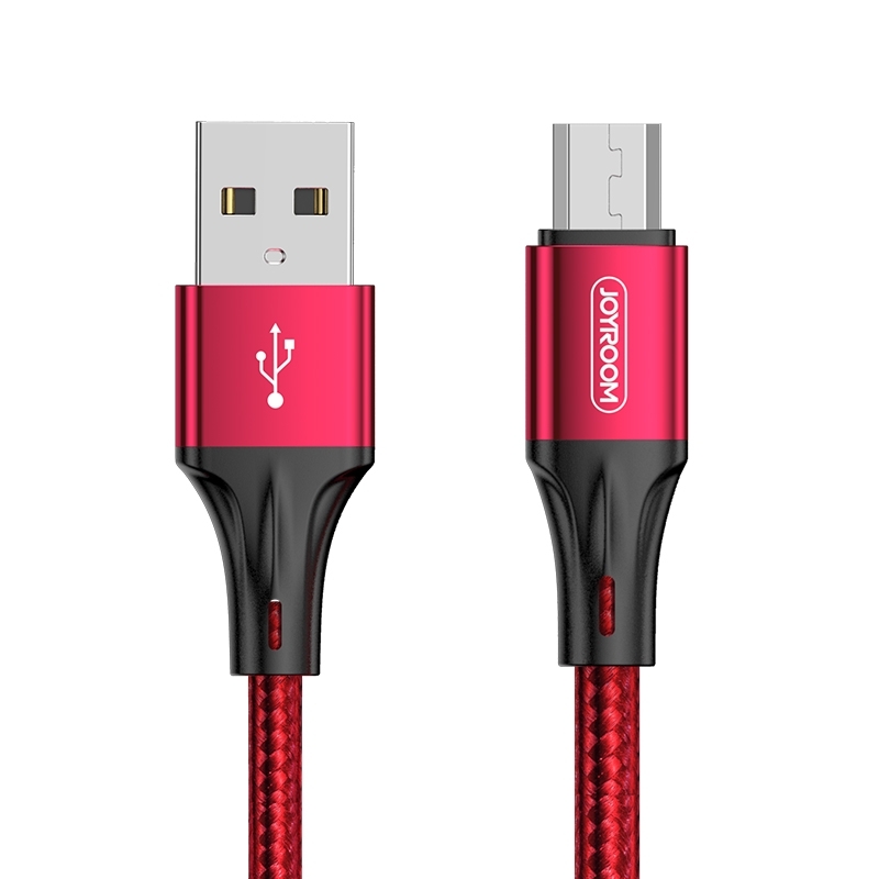 JOYROOM S-0230N1 N1-serie 0 2 m 3A USB naar Micro USB Data Sync Charge Cable(Rood)