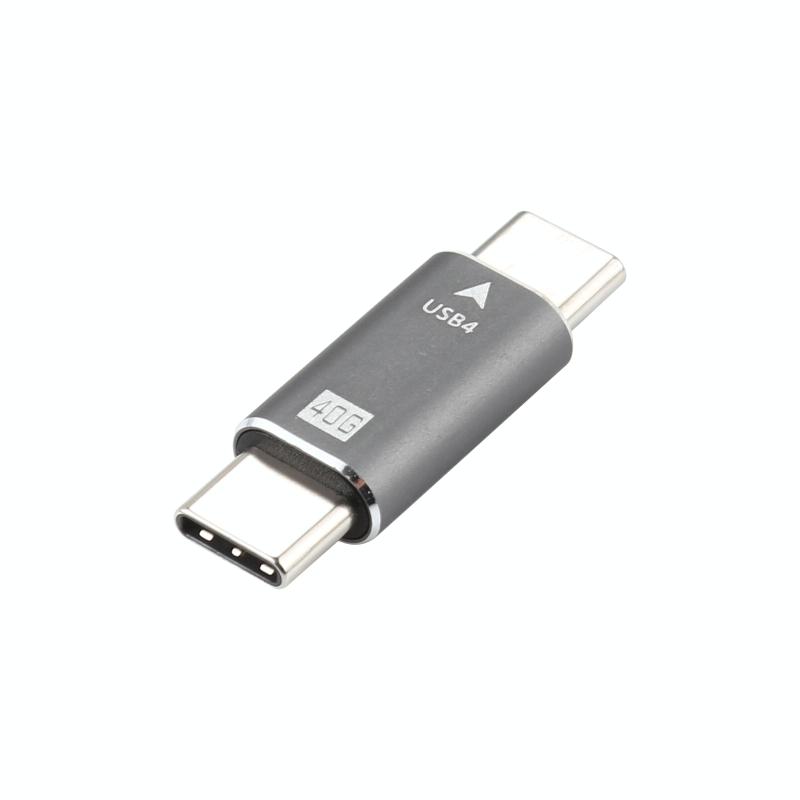 USB-C / Type-C 4.0 Male naar Male Plug Converter 40 Gbps Data Sync Adapter