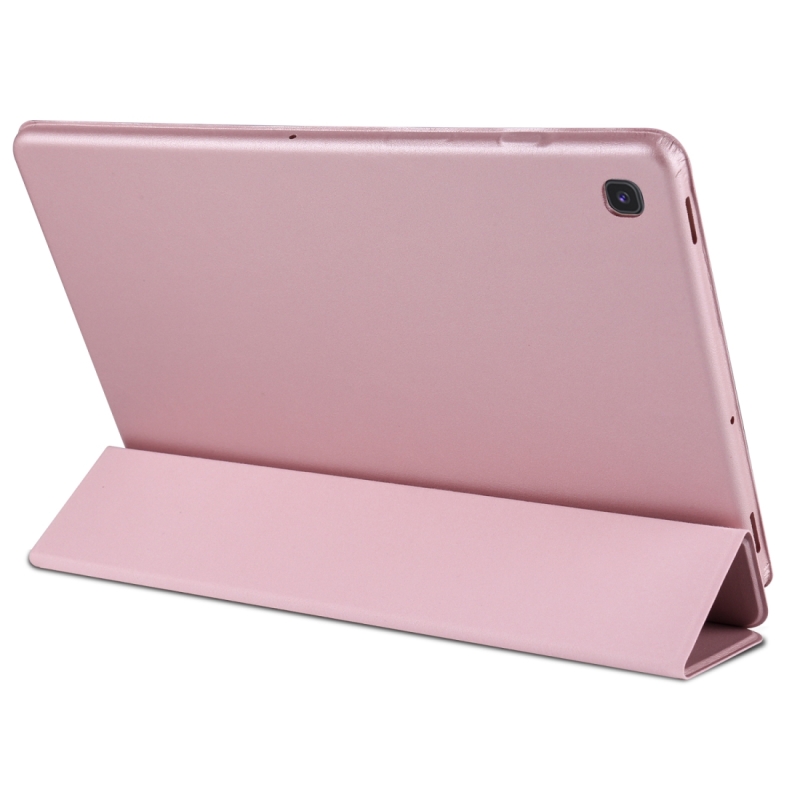 Koeienhuid textuur horizontale Flip lederen case voor Galaxy tab S5E 10 5 T720/T725 met houder (Rose goud)