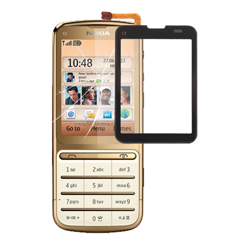 Touch paneel voor Nokia C3-01(Black)