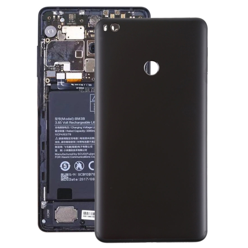 Batterij achtercover voor Xiaomi mi Max 2 (zwart)