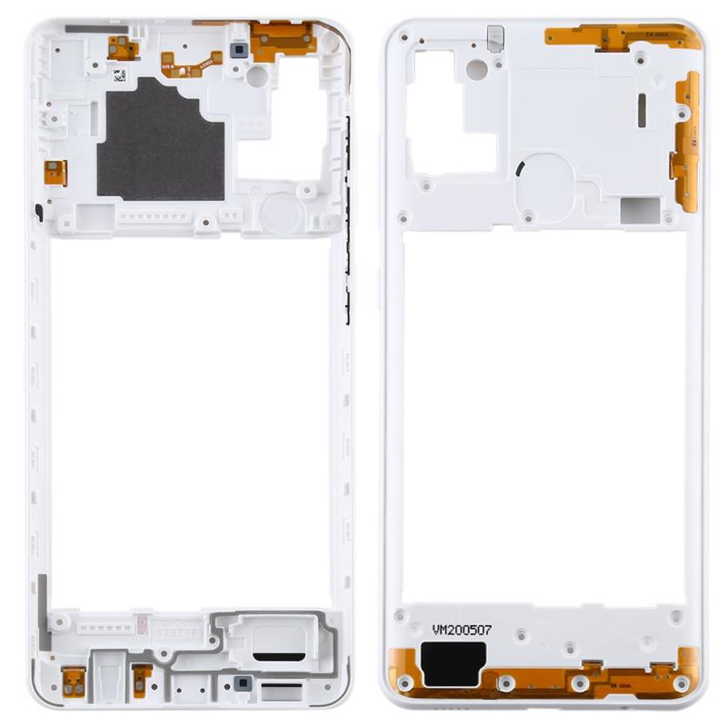 Middle Frame Bezel Plate voor Samsung Galaxy A21s (Wit)