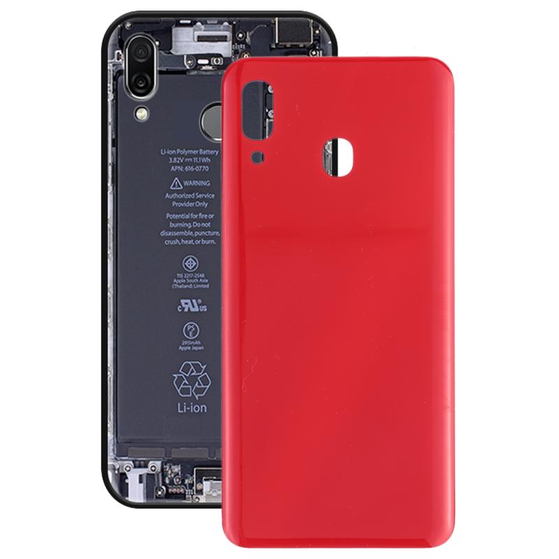 Batterij achterkant voor Galaxy A30 SM-A305F/DS A305FN/DS A305G/DS A305GN/DS(Rood)