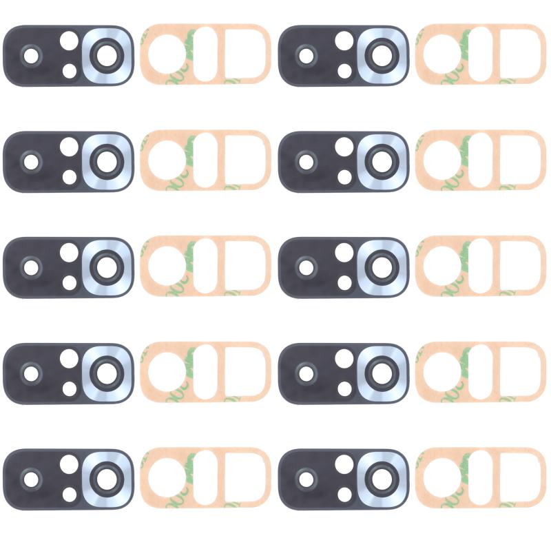 10 PCS Back Camera Lens voor Geschikt voor Xiaomi Redmi Note 10S M2101K7BG M2101K7BI M2101K7BNY