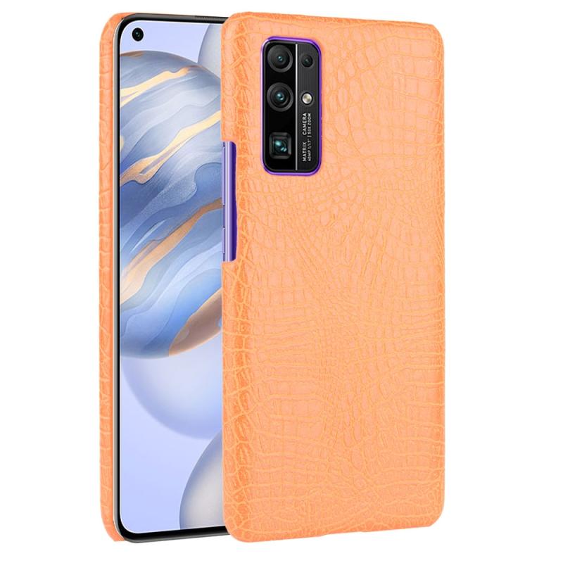 Voor Huawei Honor 30 Schokbestendige Crocodile Texture PC + PU Case(Oranje)