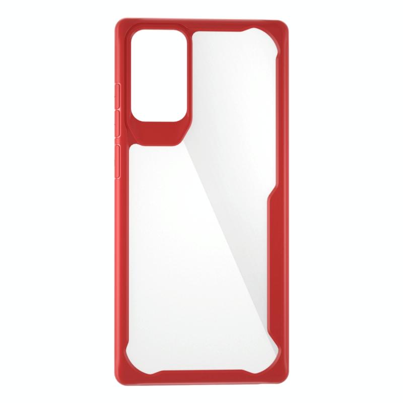 Voor Samsung Galaxy Note 20 Transparante PC + TPU Volledige dekking Schokbestendige beschermhoes (rood)