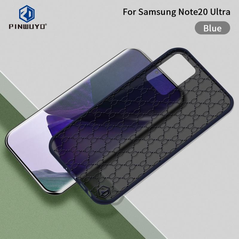 Voor Samsung Galaxy Note20 Ultra PINWUYO Series 2e generatie PC + TPU waterdicht en anti-drop all-inclusive beschermschaal Matte Back Cover(Blauw)