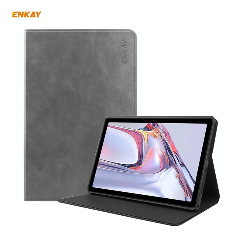 ENKAY ENK-8027 Texture Cow PU Leather + TPU Smart Case voor Samsung Galaxy Tab A7 10.4 2020 T500 / T505 (Grijs)