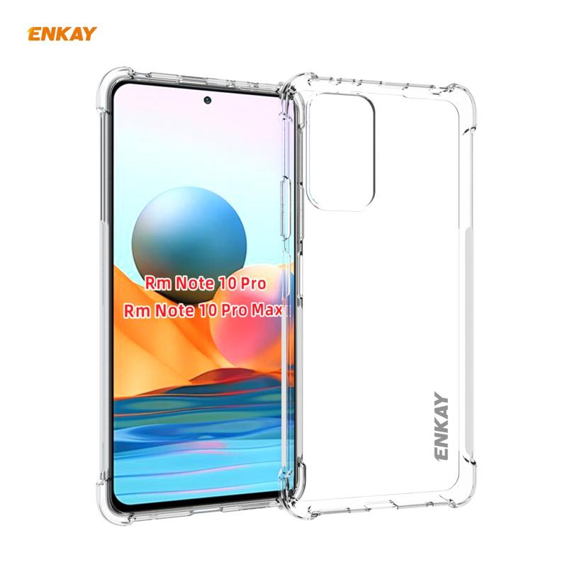 Voor Redmi Note 10 Pro / Note 10 Pro Max Hat-Prince ENKAY Clear TPU Soft Anti-slip Cover Shockproof Case