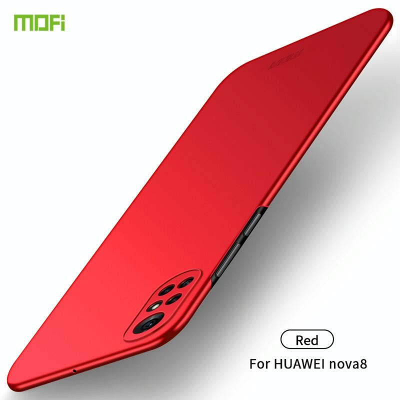 Voor Huawei Nova 8 MOFI Frosted PC Ultra-thin Hard Case (Rood)