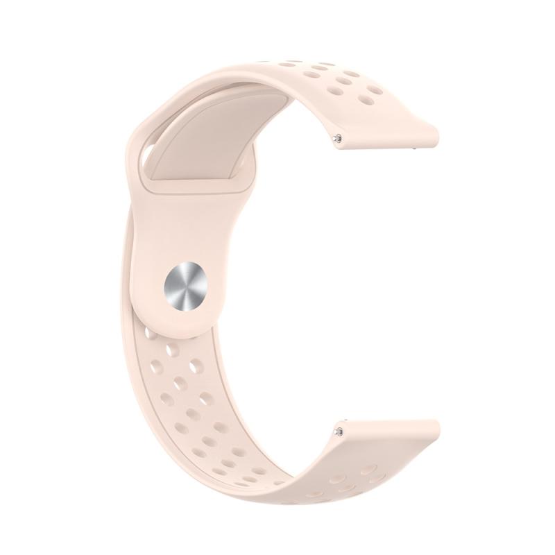 Voor Samsung Galaxy S3 / Galaxy Horloge 46mm Vent Gat Silicone Watch Strap (Light Pink)