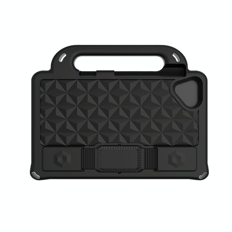 Voor Samsung Galaxy Tab A 8.4 T307 / T307U 2020 Diamond Serie Eva Anti-Fall Shockproof Mouw Beschermende Shell Case met Houder & Strap (Black)