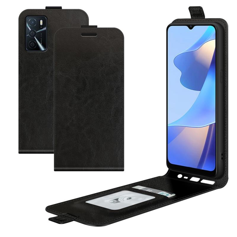 Voor Oppo A16 R64 Texture Single Horizontal Flip Bescherming Case met Houder & Card Slots & Portemonnee & Fotolijst