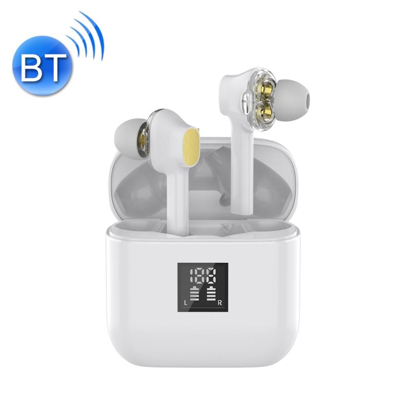 TWS-07B Bluetooth 5.0 In-Ear Stereo Earbuds Oortelefoon met Digitale Display Laadbak