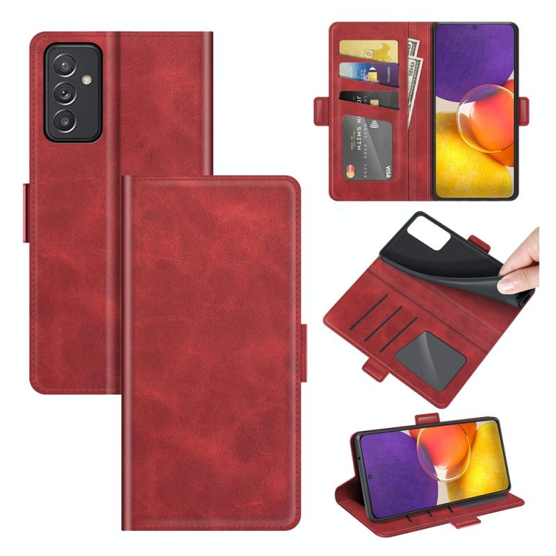 Voor Samsung Galaxy Quantum 2 / A82 Dual-Side Magnetic Buckle Horizontale Flip Lederen Case met Houder & Card Slots & Portemonnee