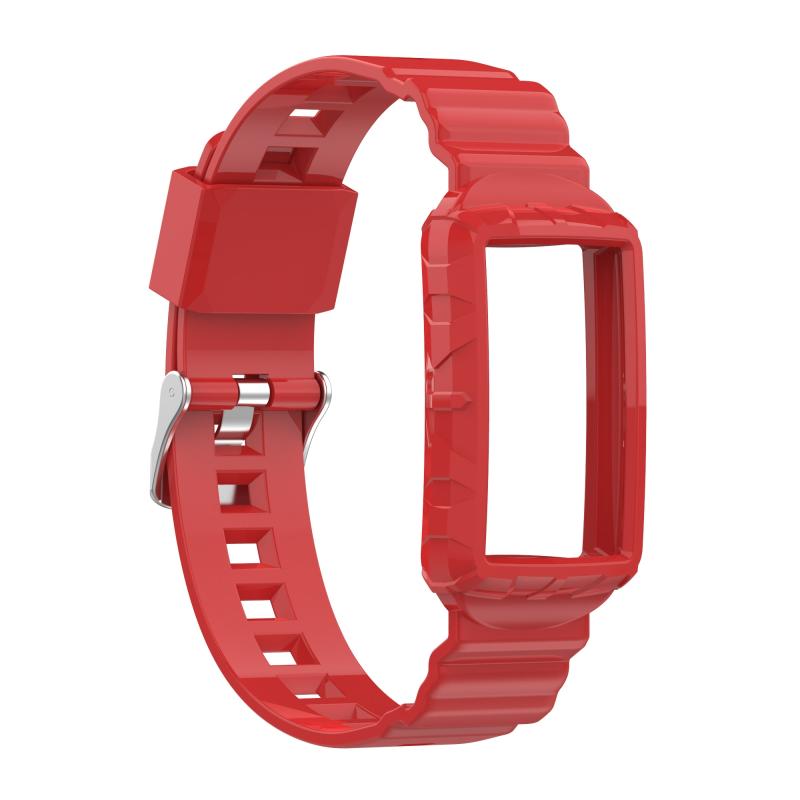 Voor Fitbit Charge 4 S Silicone One Body Armor Watch Strap