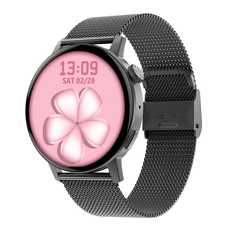 DT3 Mini 1.19 inch stalen horlogeband kleurenscherm Smart horloge