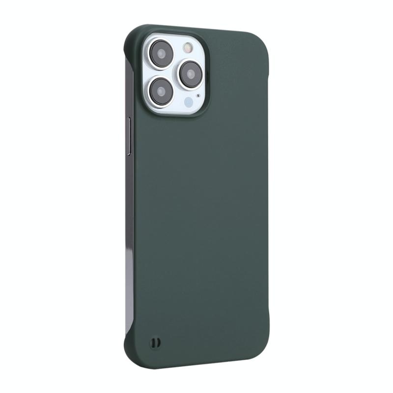 ENKAY Matte Frameless Hard PC Case for iPhone 12 / 12 Pro(Dark Green)