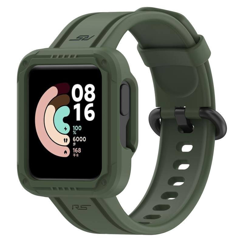 Voor Xiaomi Redmi Watch Silicone Solid Color Watch Band (Dark Green)